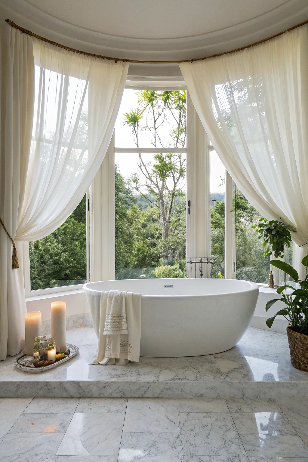 bay window tub nook