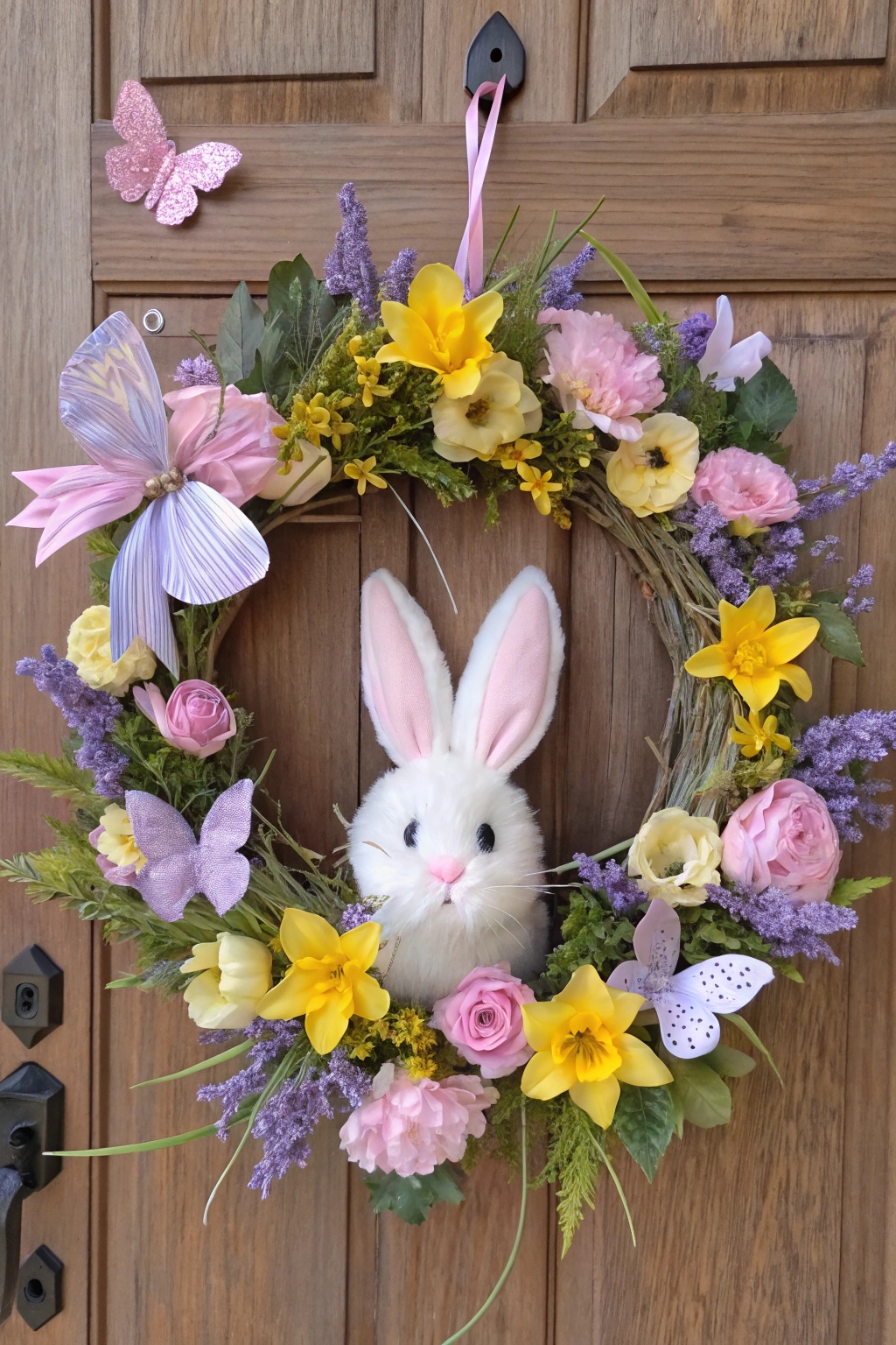 bunny and butterfly decor