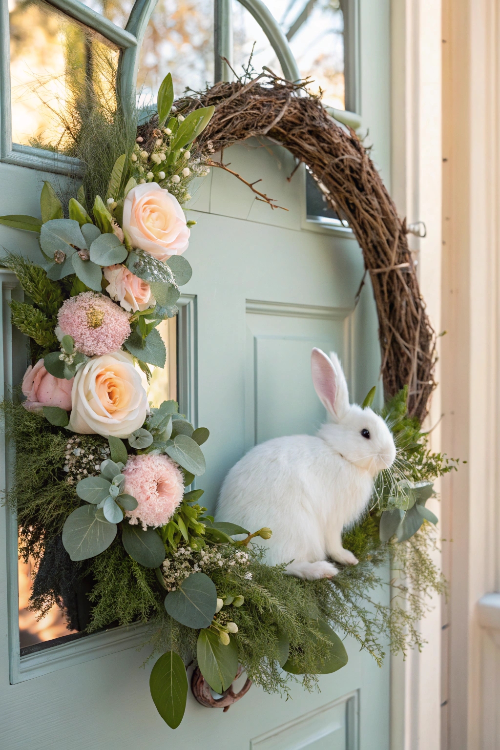 charming decorative spring wreath