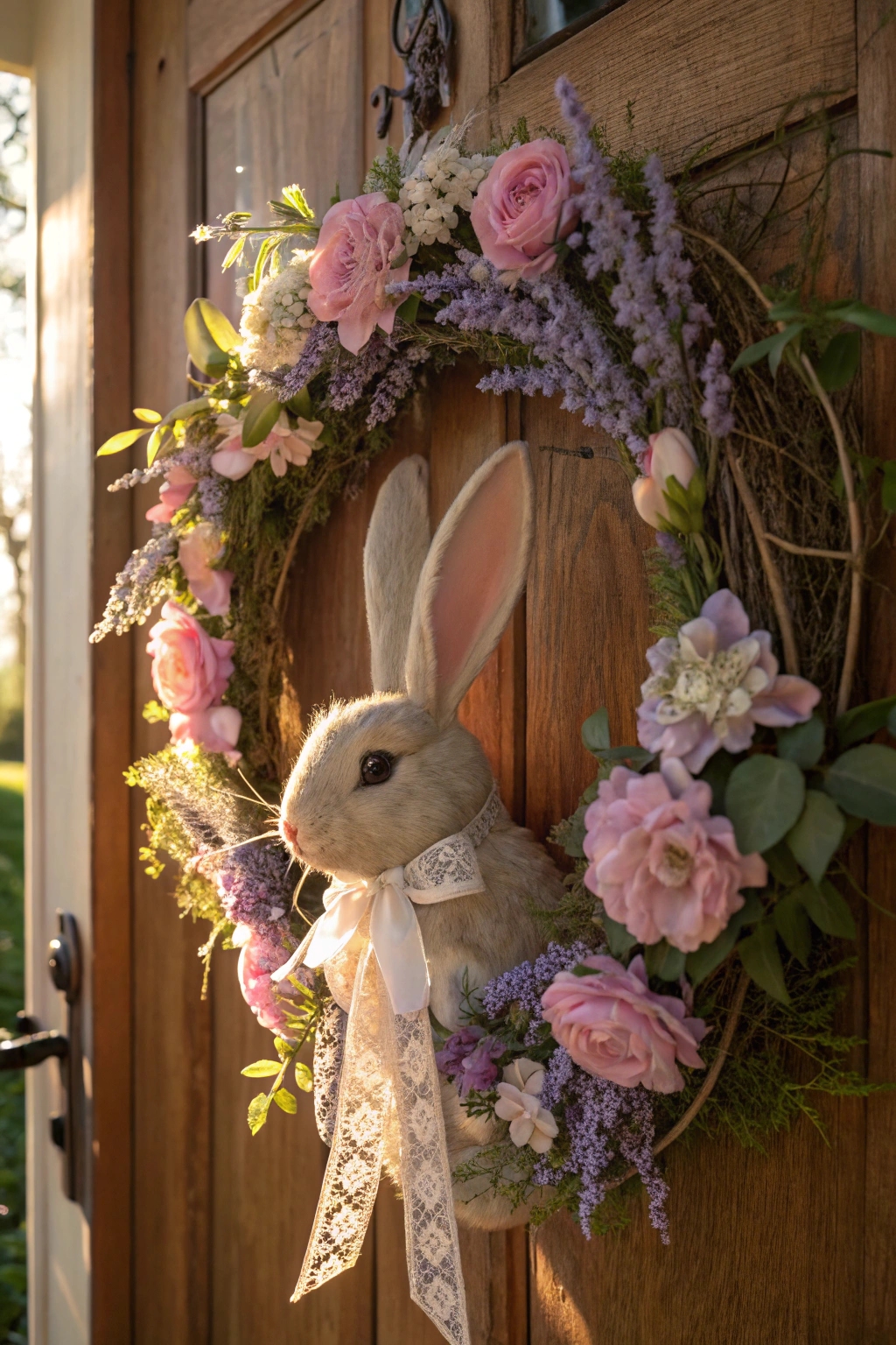 charming springtime decorative wreath