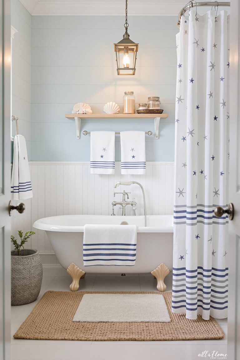 coastal themed bathroom decor ideas