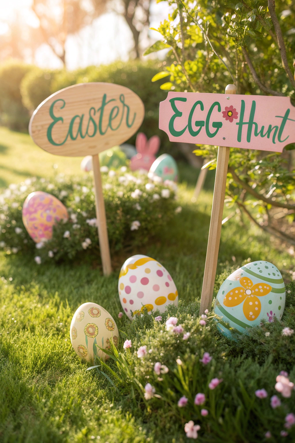 customized easter egg signs