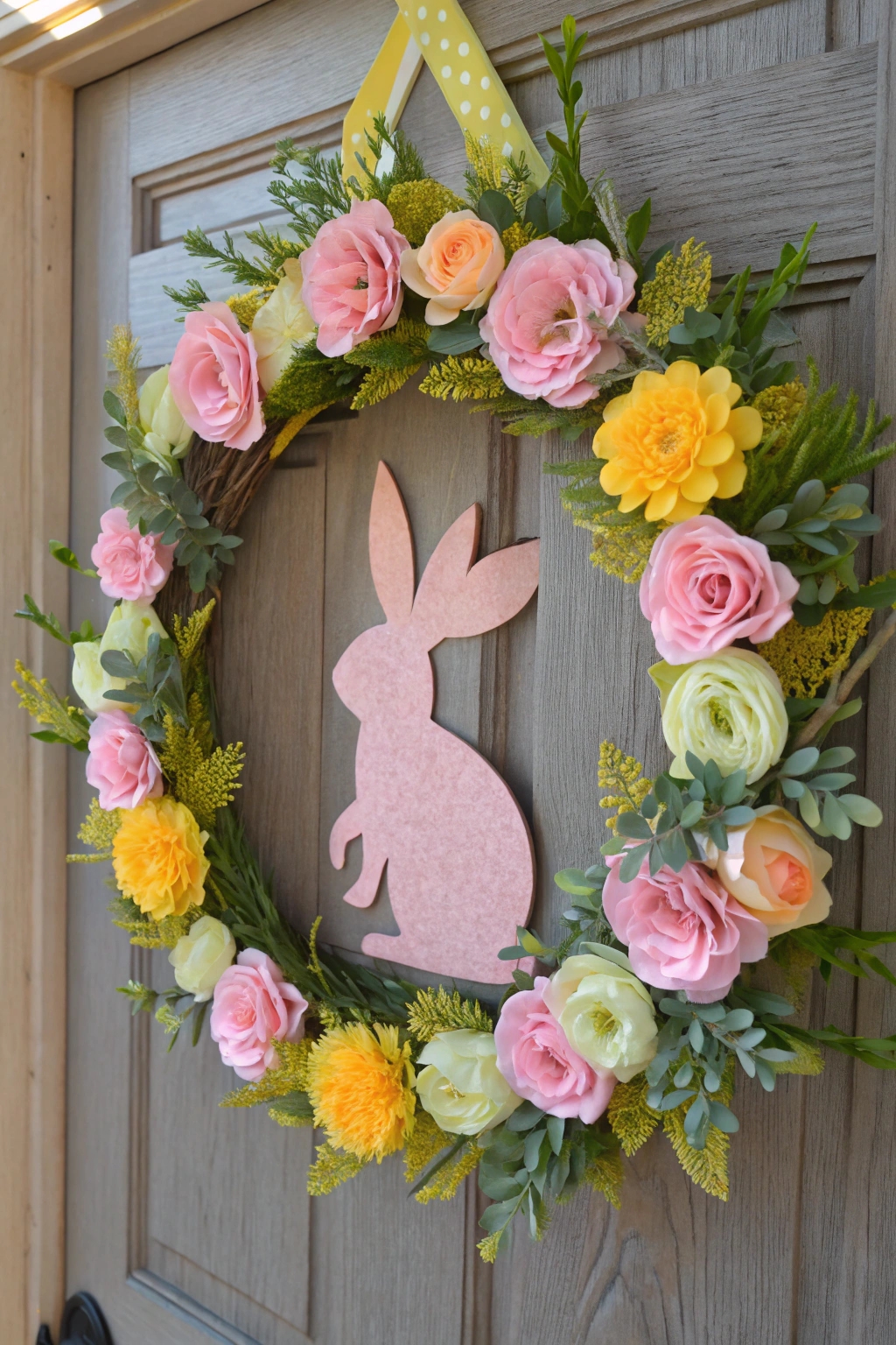 decorative spring themed wreath