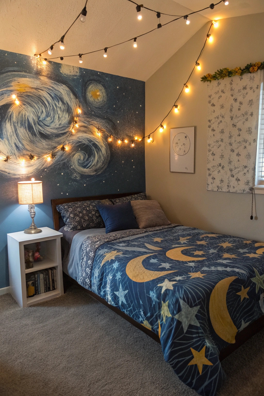 dreamy celestial themed bedding