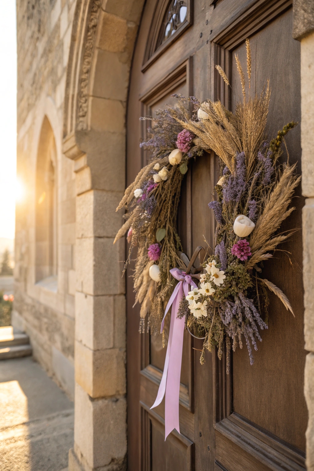 dried flower romantic wreaths