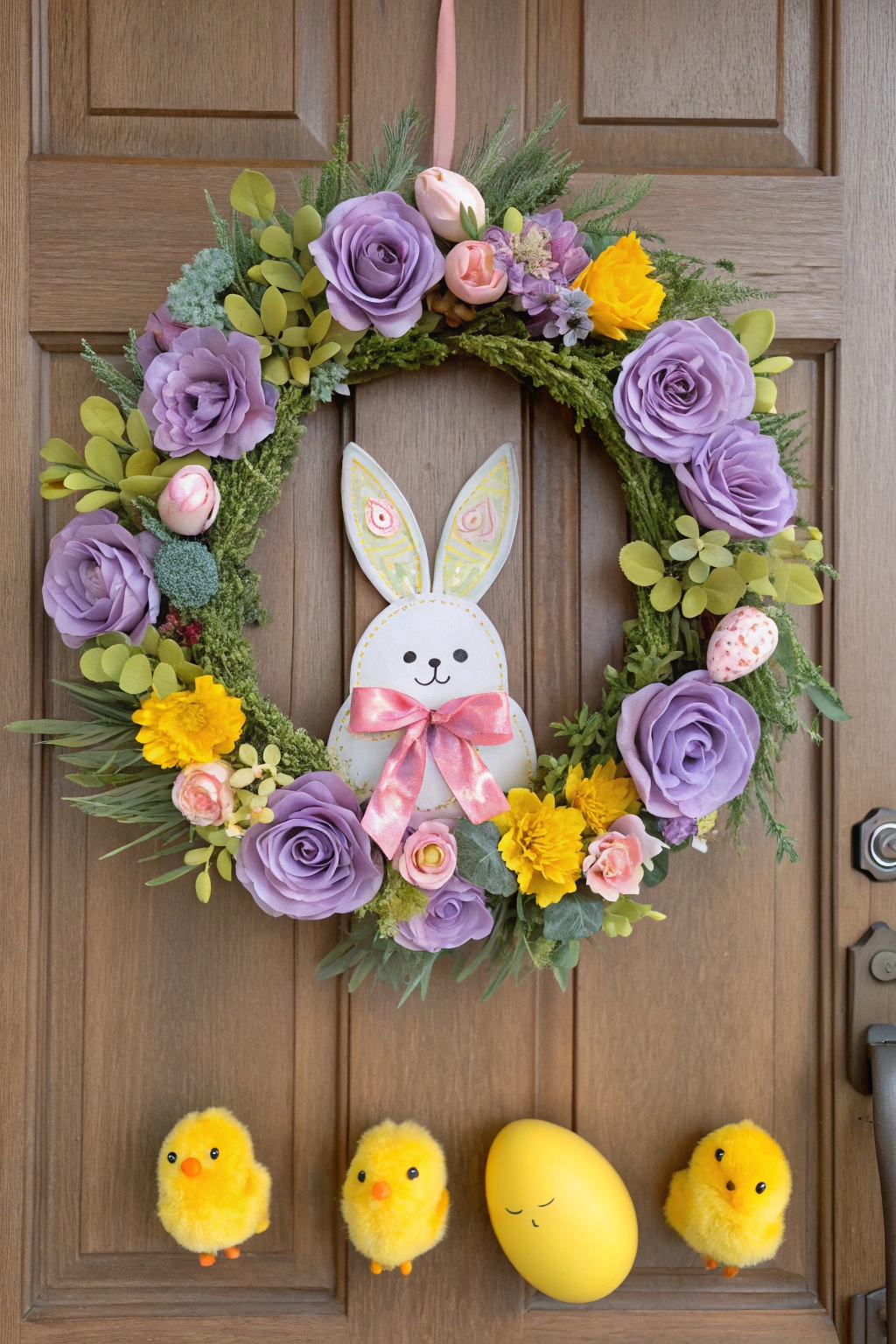 easter themed decorative wreath