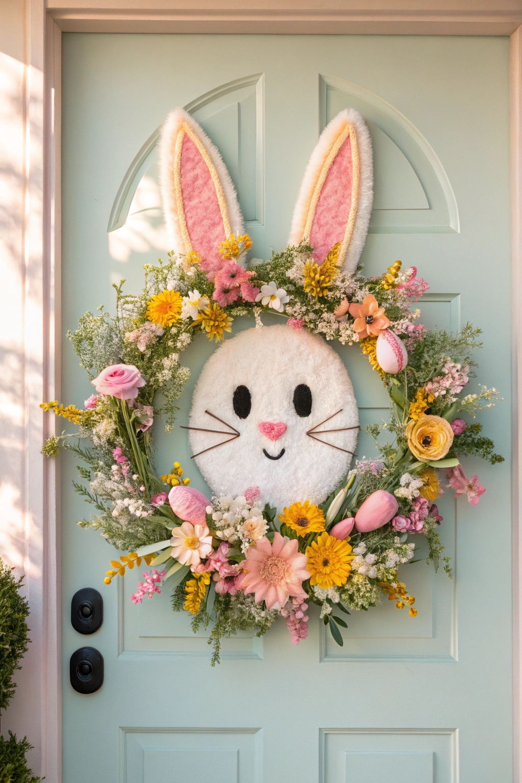 easter themed decorative wreath