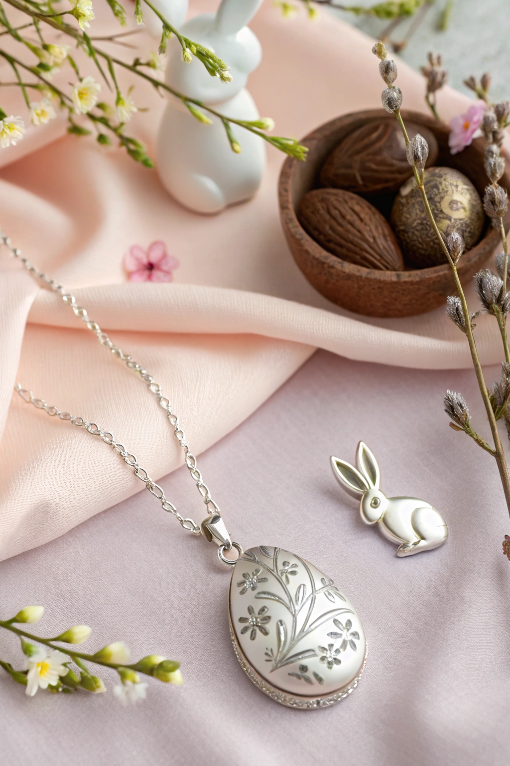 easter themed engraved jewelry