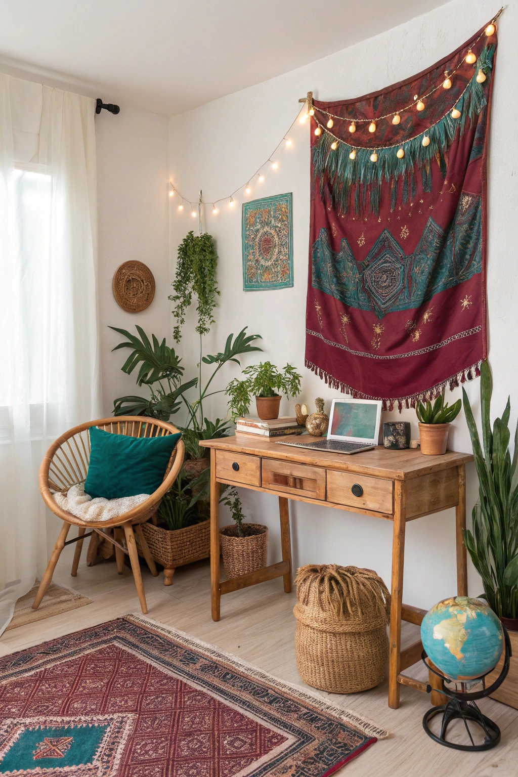 eclectic artistic workspace vibe