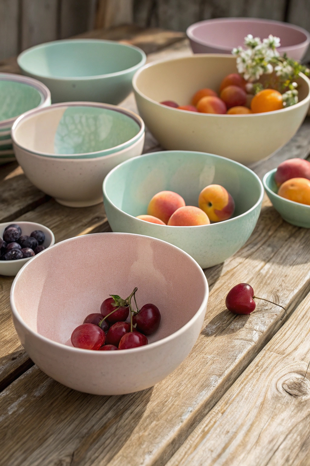 elegant rounded ceramic bowls