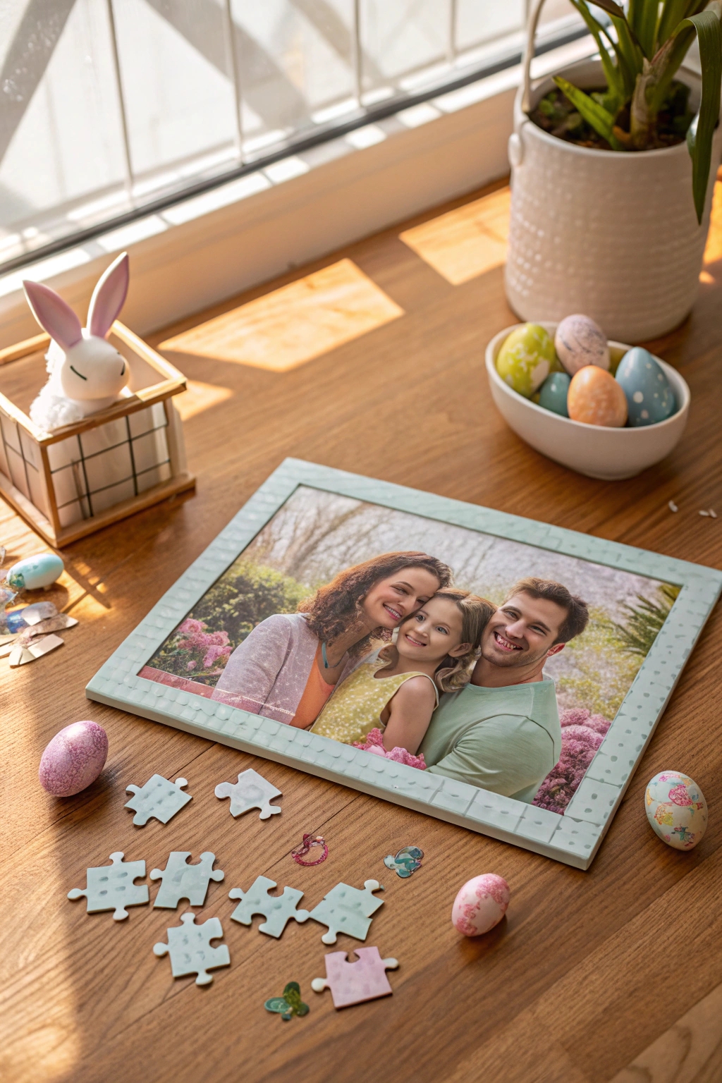 family photo puzzle creation