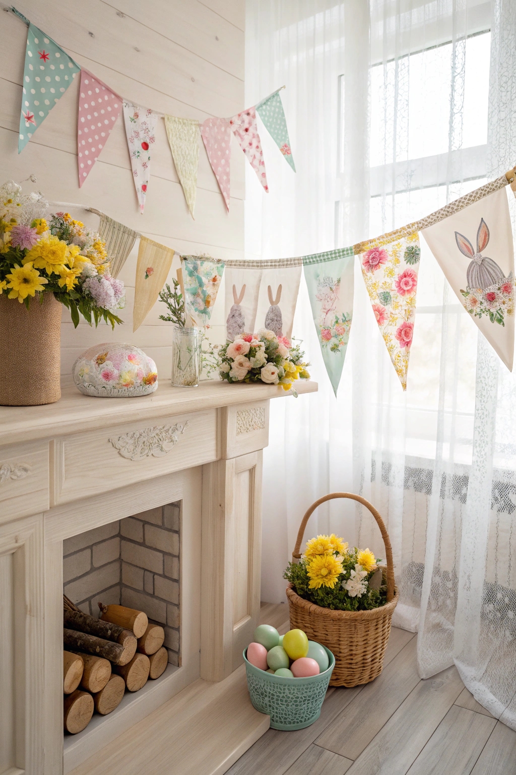 festive easter decoration banners