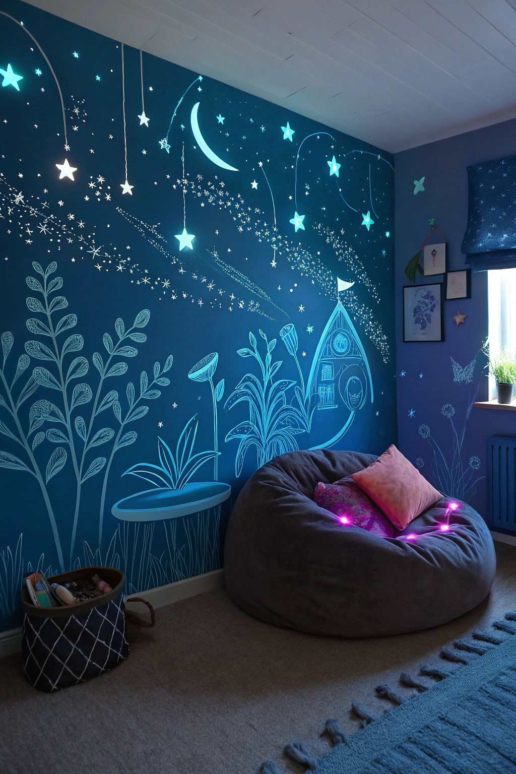 illuminated artistic wall designs