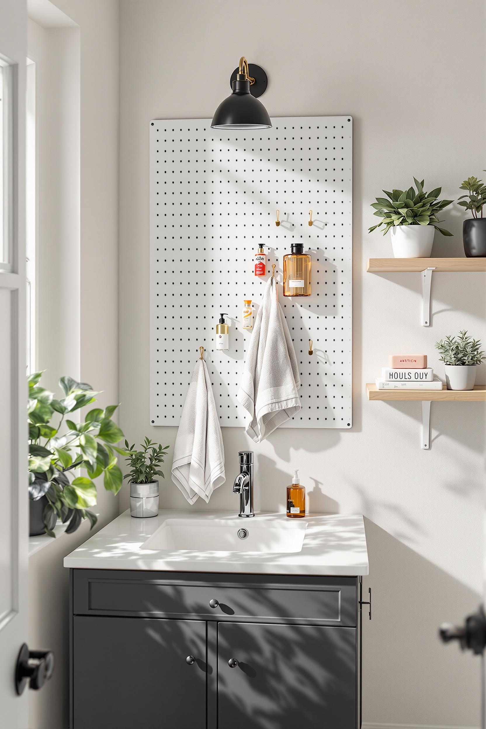 install a pegboard securely