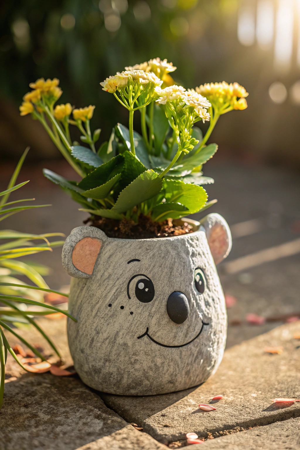 joyful koala plant holder