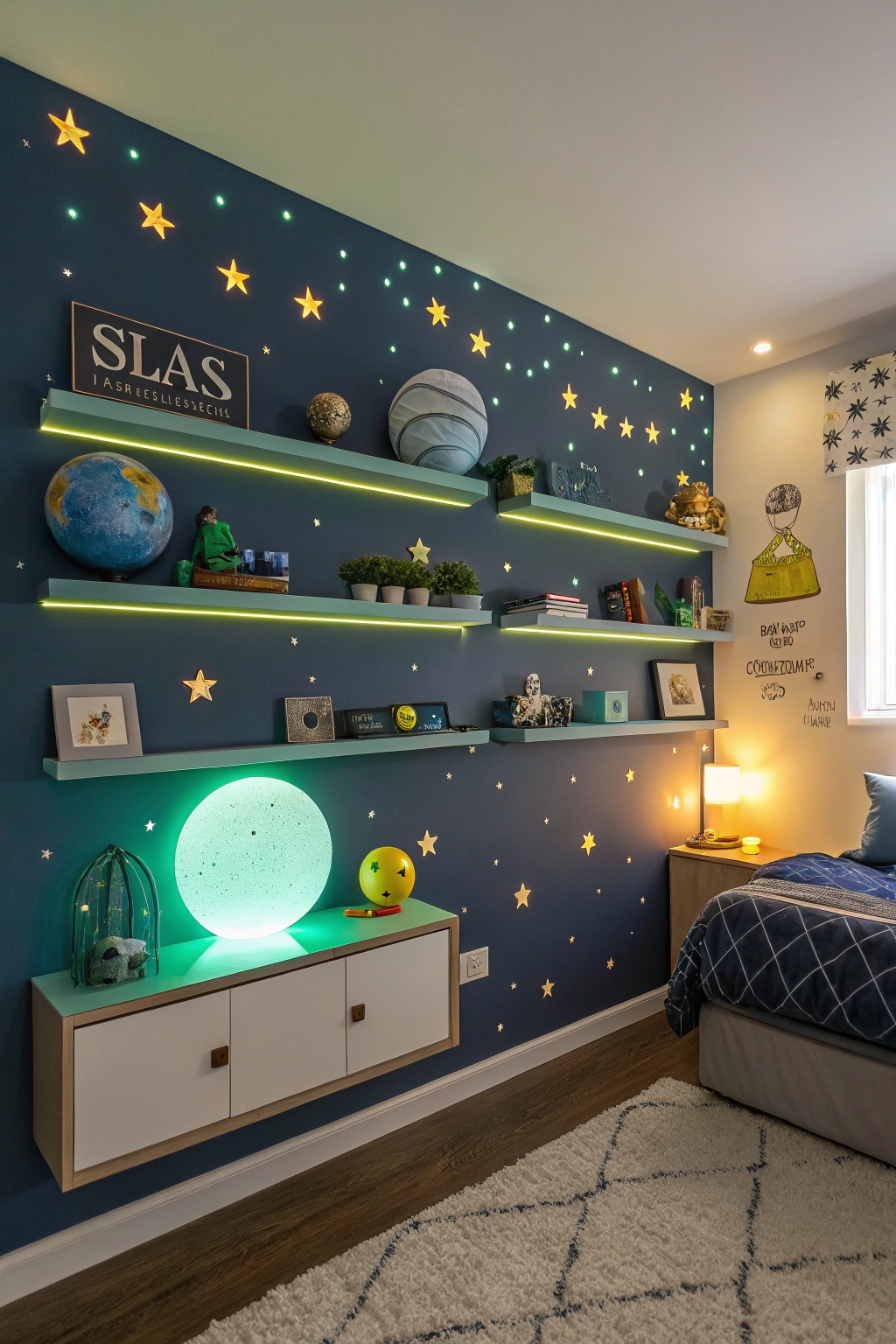 luminous night time storage solution