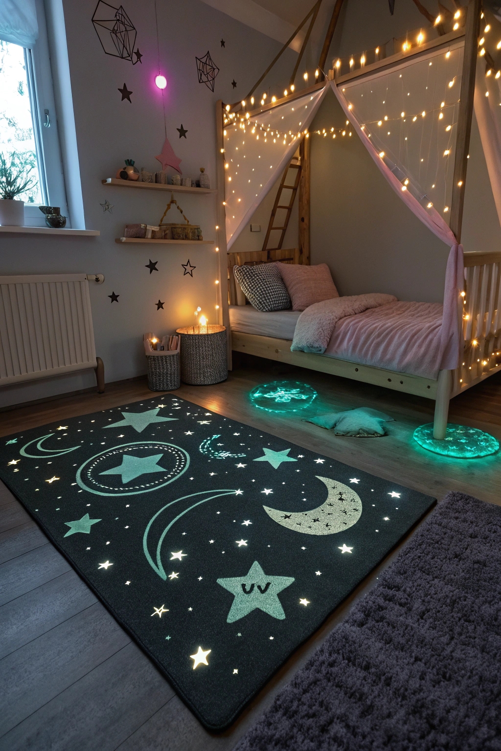 luminous nighttime floor decor