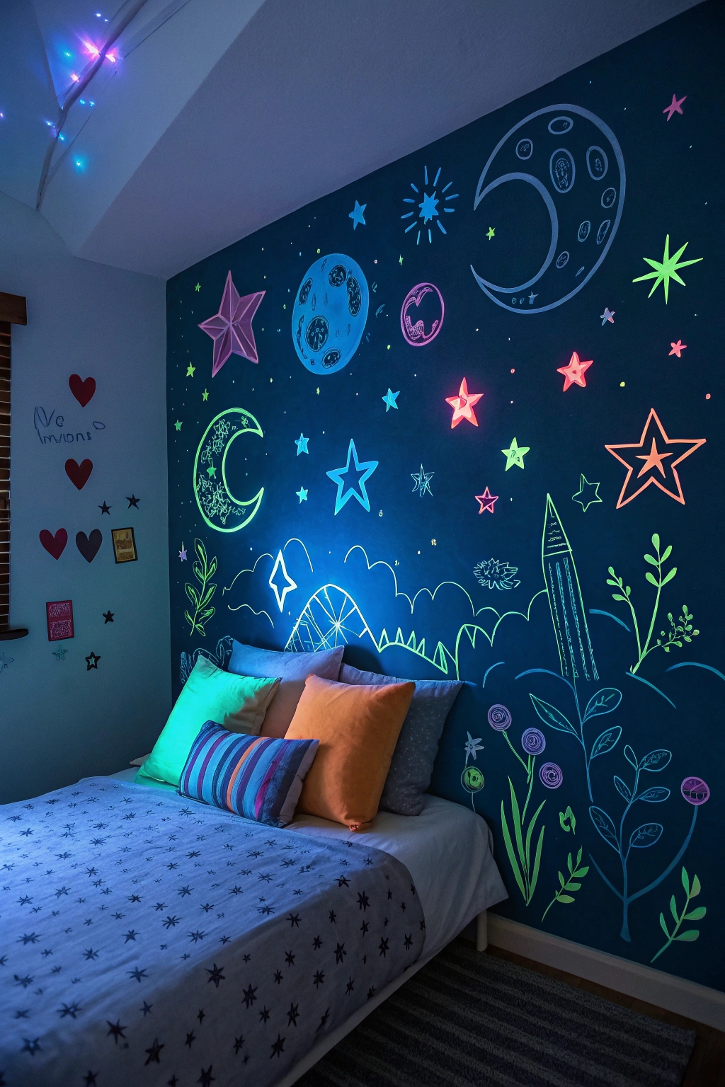 luminous nighttime wall decor