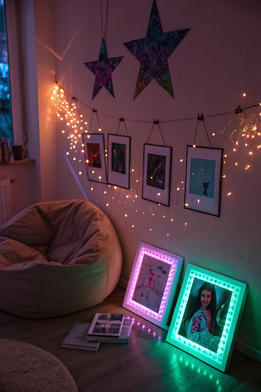 luminous picture display frames