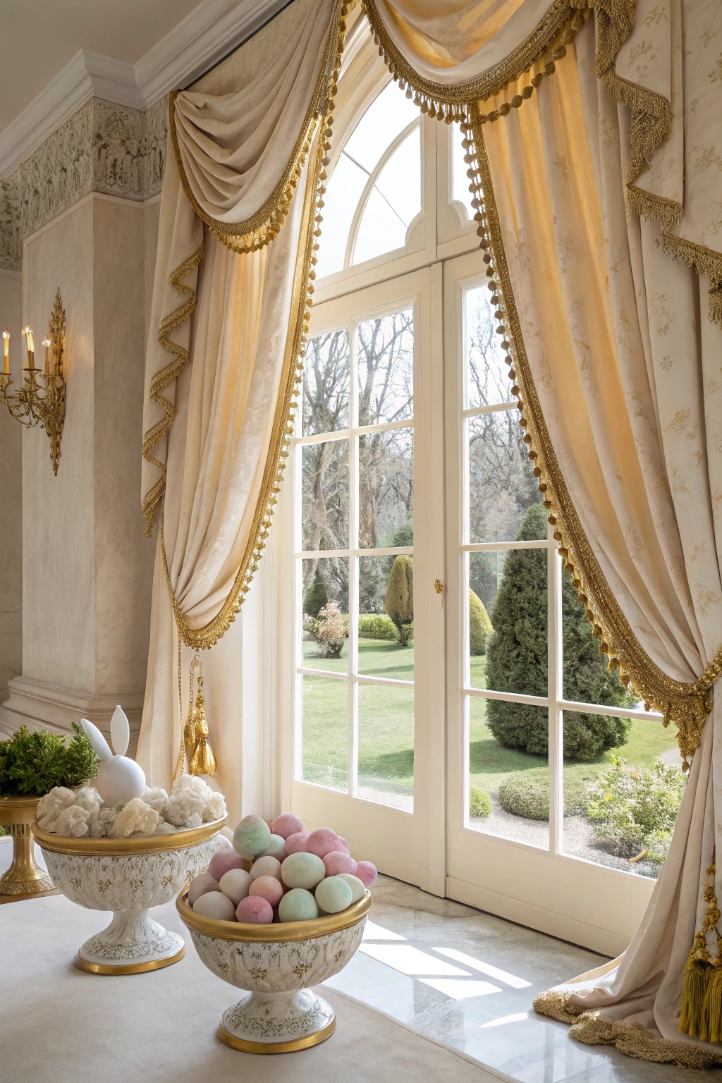 luxurious decorative window coverings