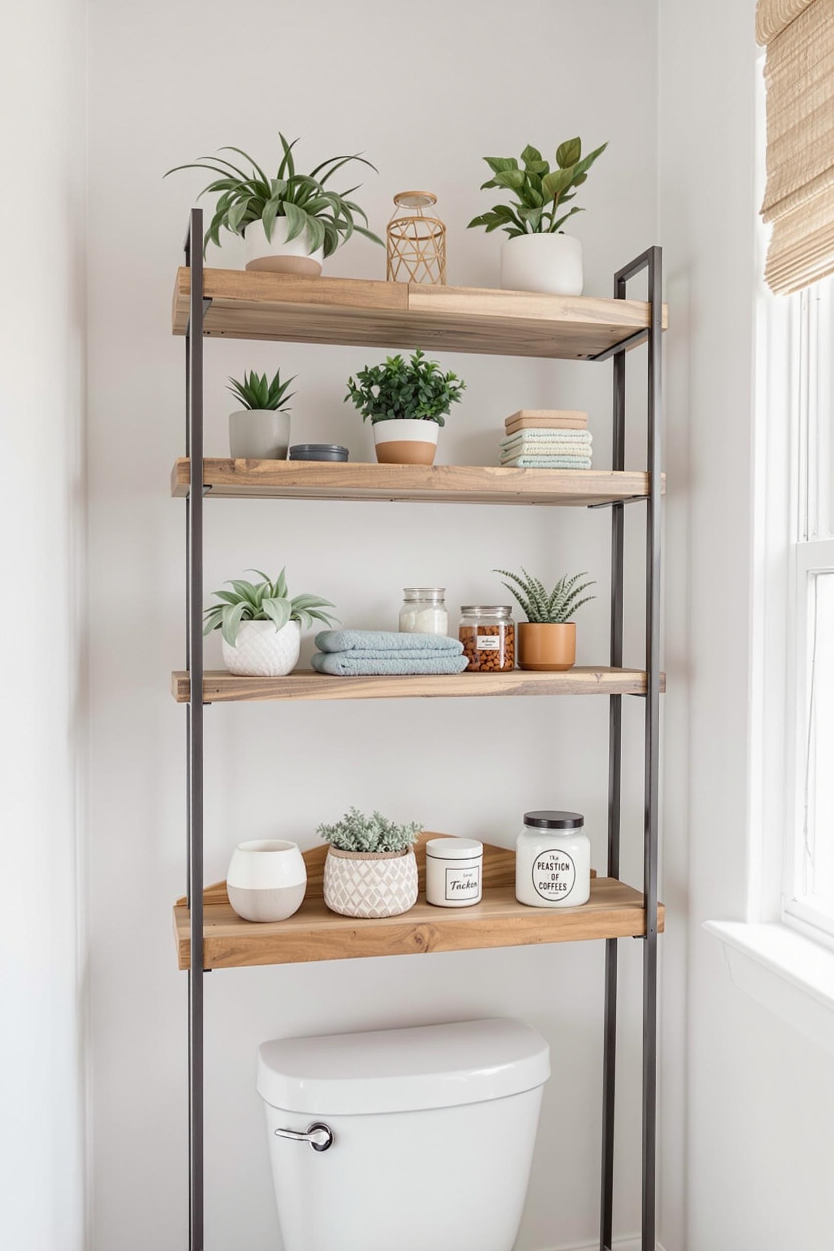 maximize bathroom storage space