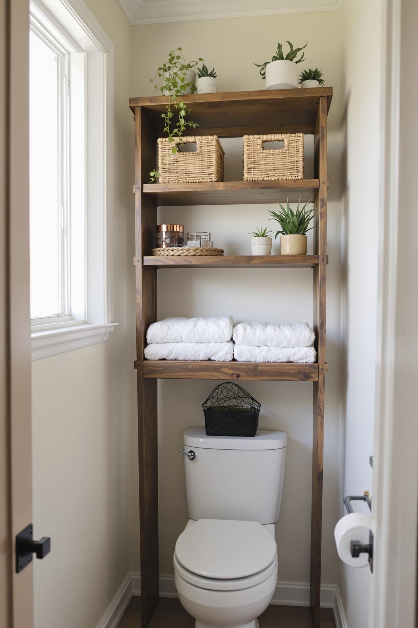 maximize bathroom storage space