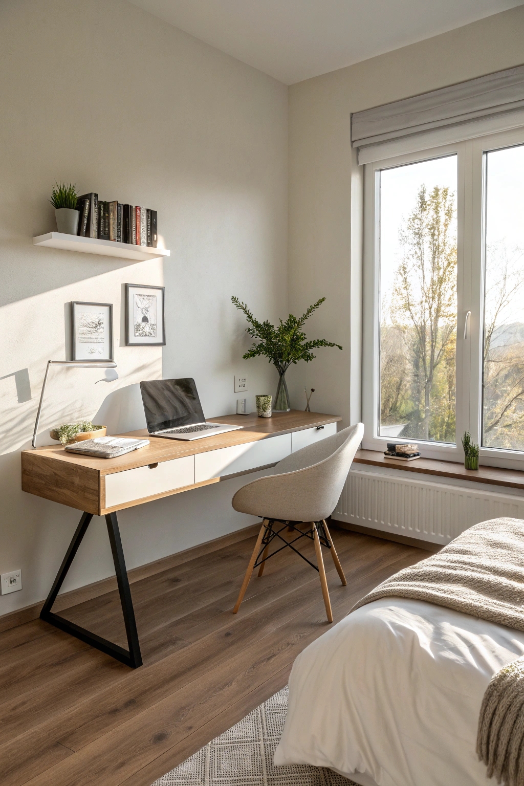 minimalist floating desk designs