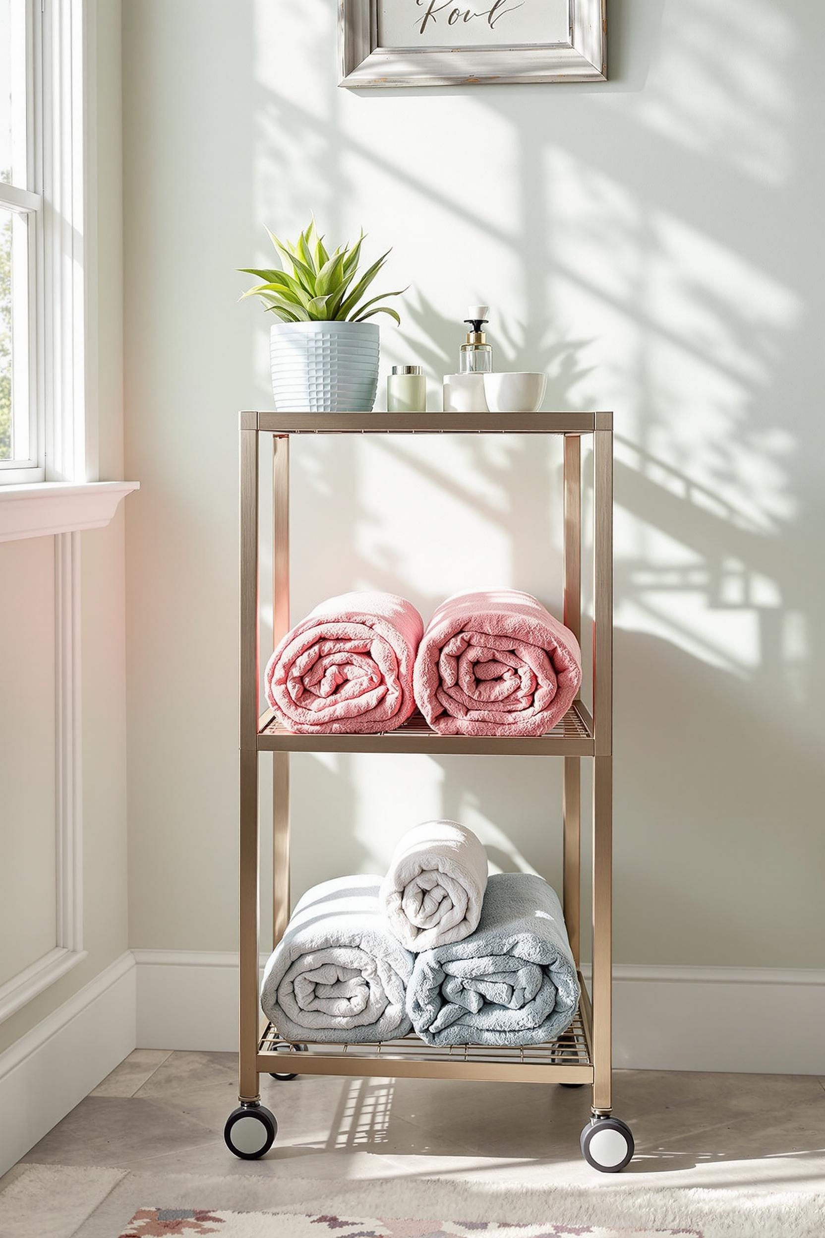 mobile towel storage solutions