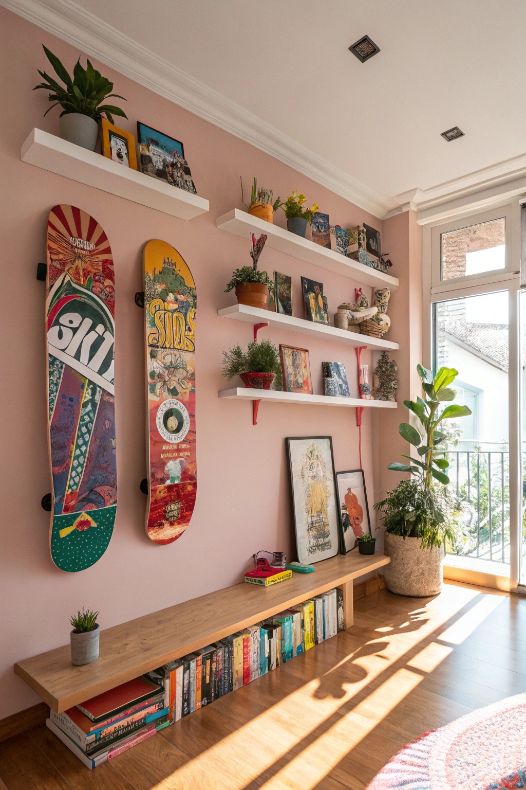 personalized skateboard display shelves