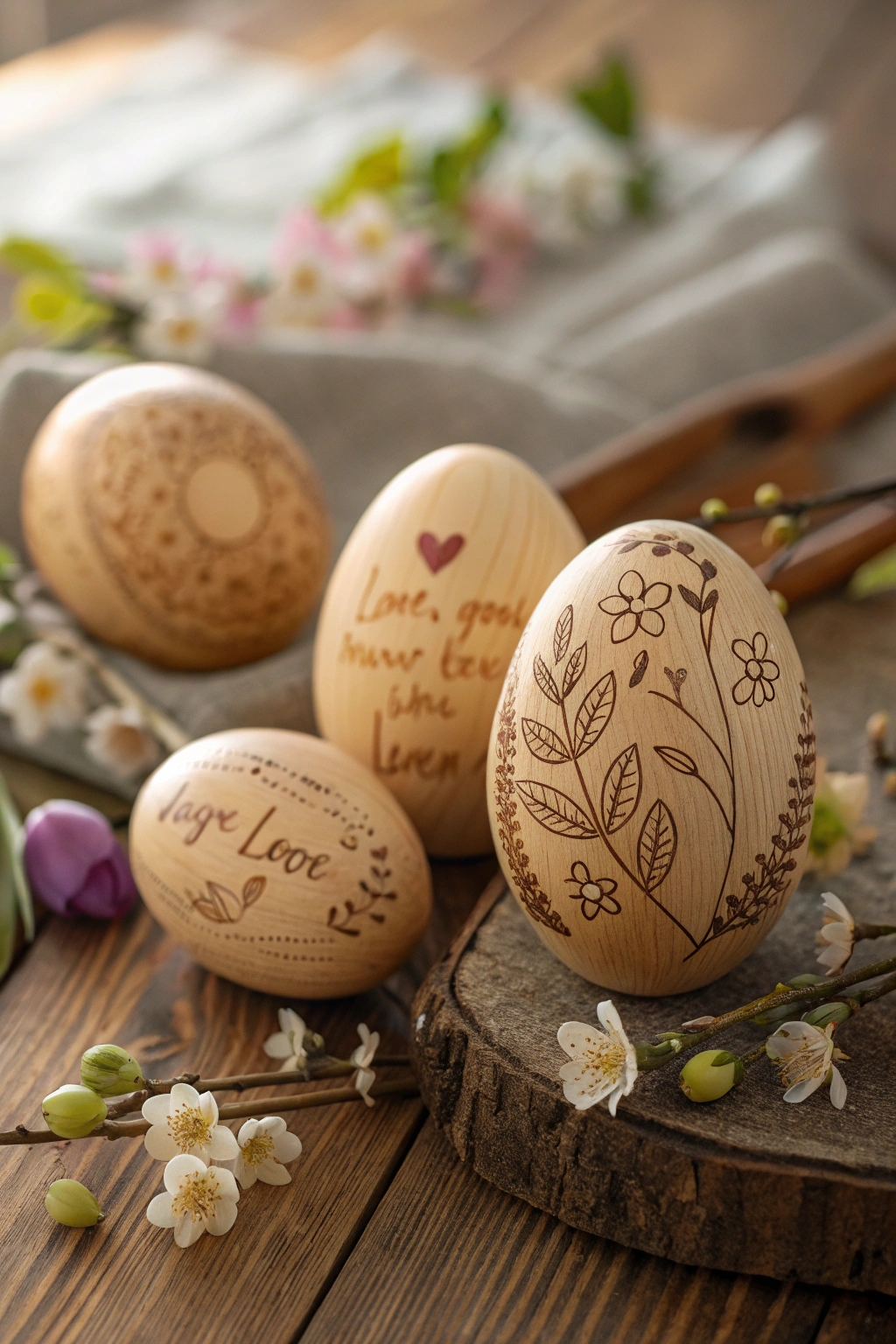 personalized wooden egg gifts