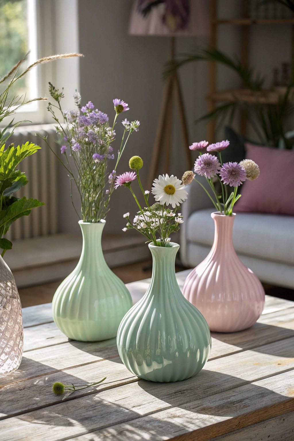 playful colorful unique vases