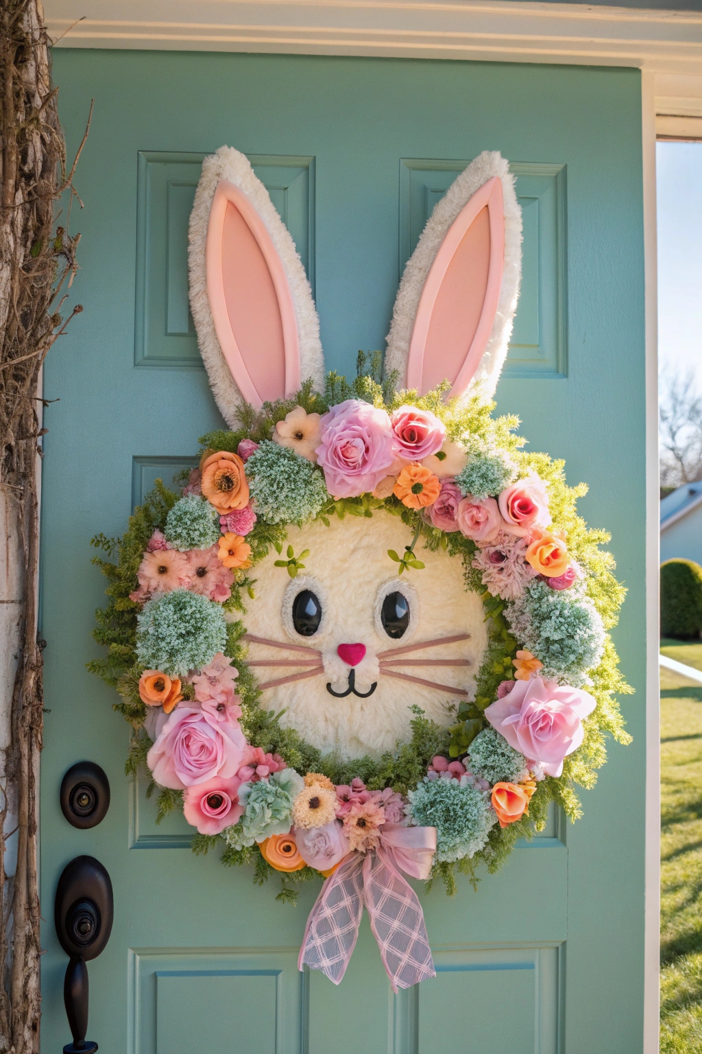 playful rabbit themed decoration