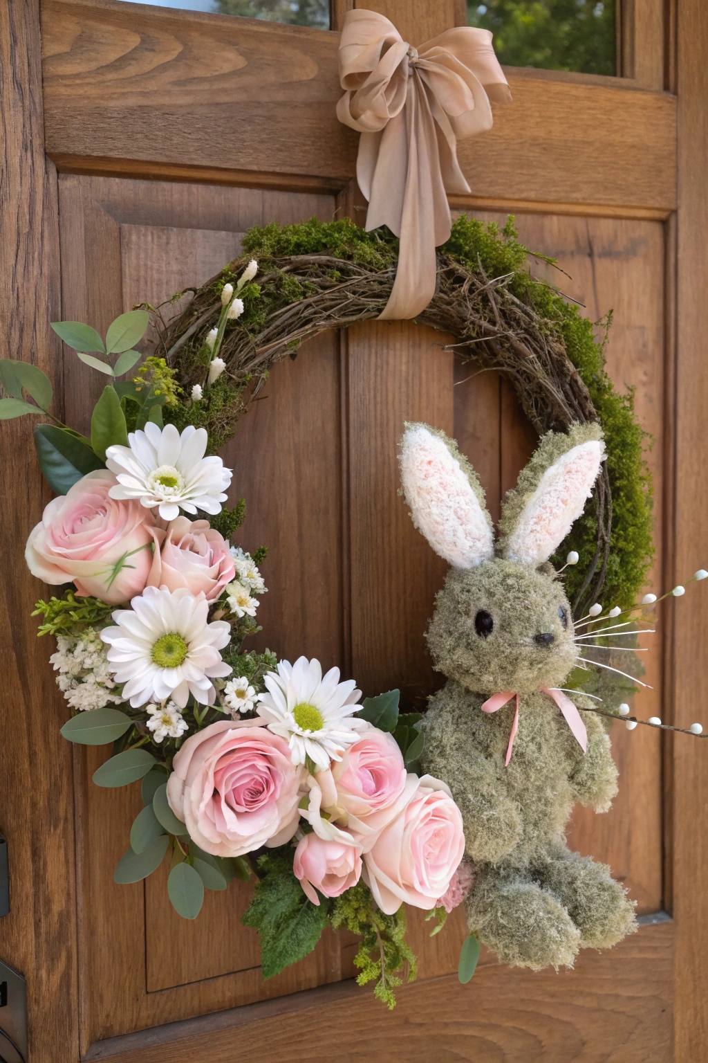 rustic easter decoration wreath