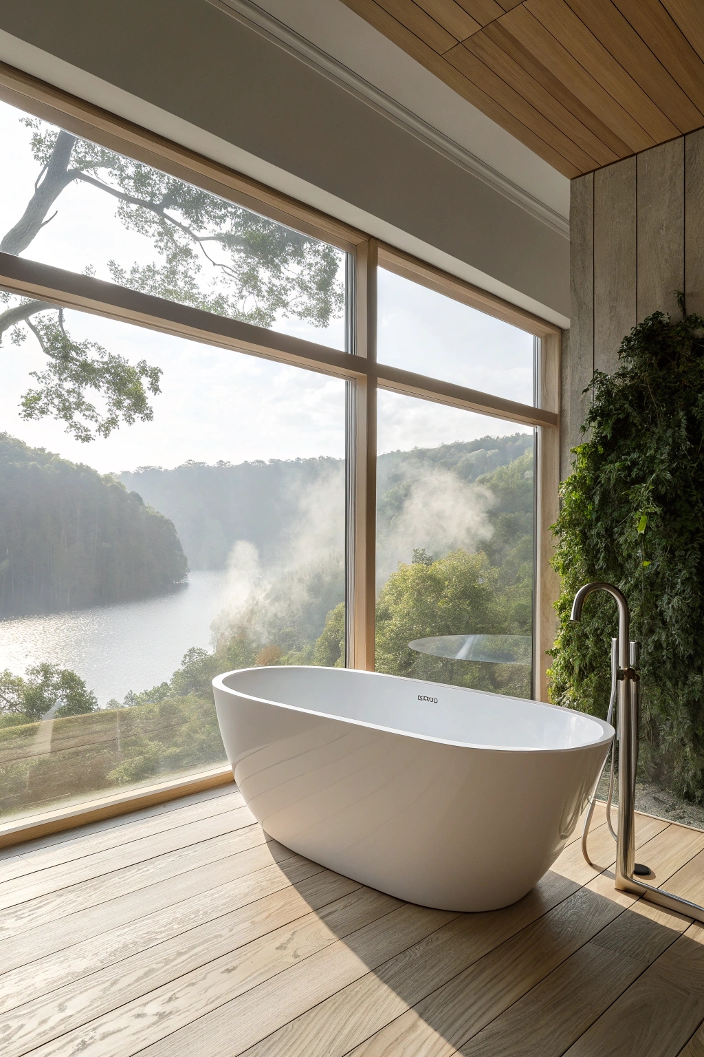 sleek tub with window