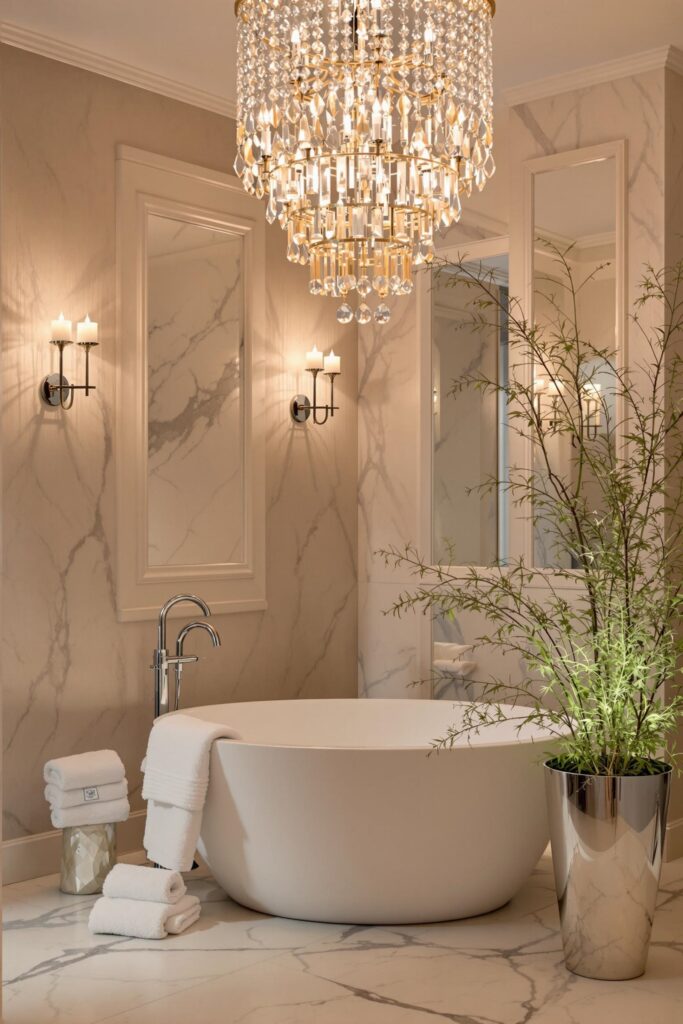 spa inspired bathroom lighting ideas