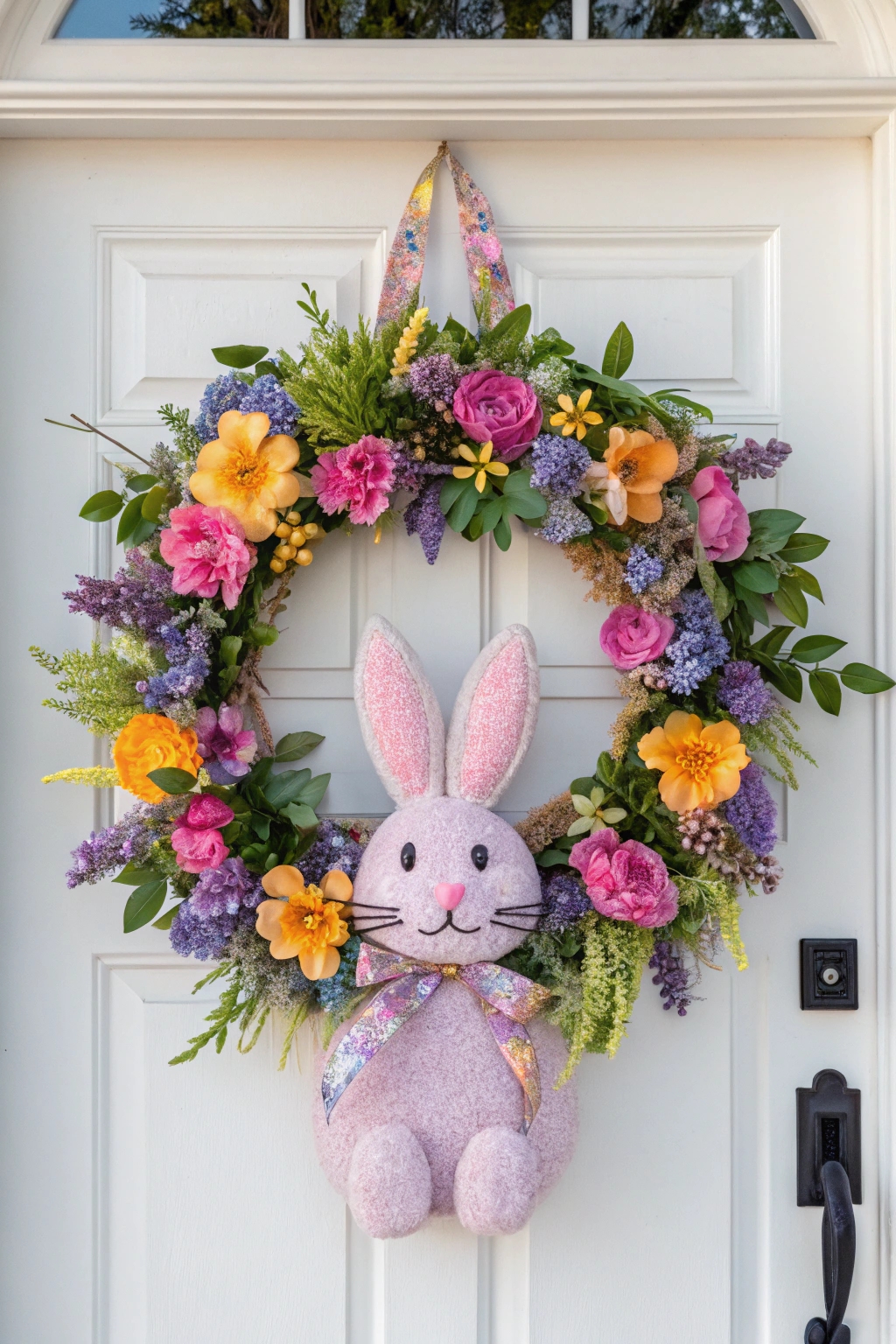 sparkling easter decor wreath