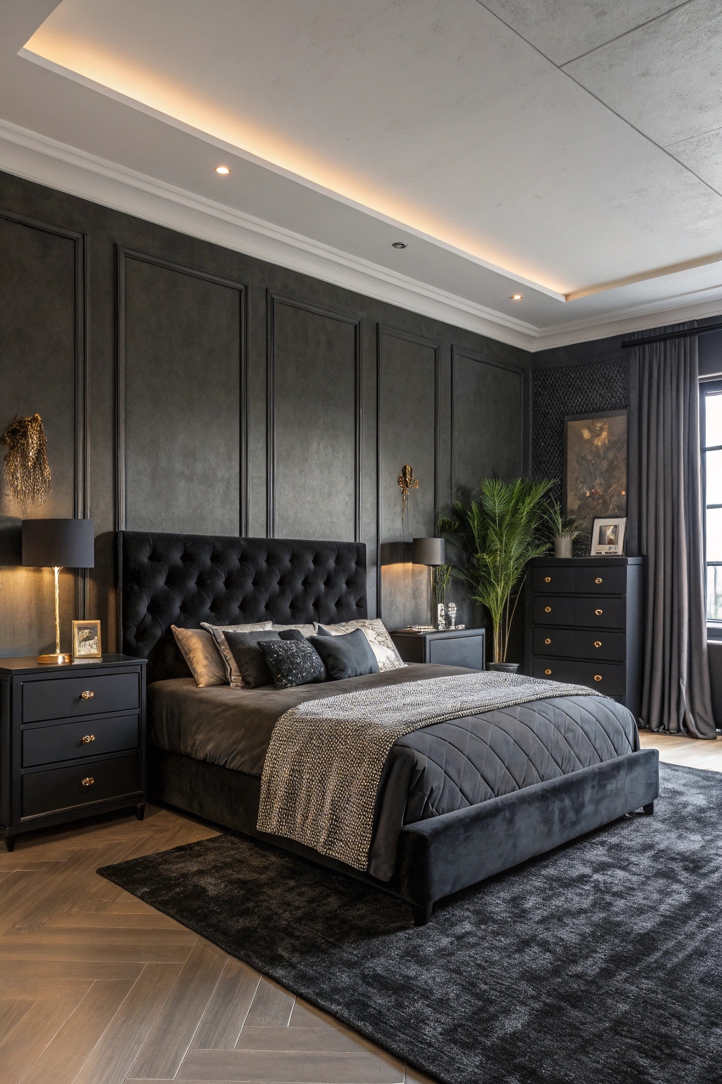 stylish dark home decor