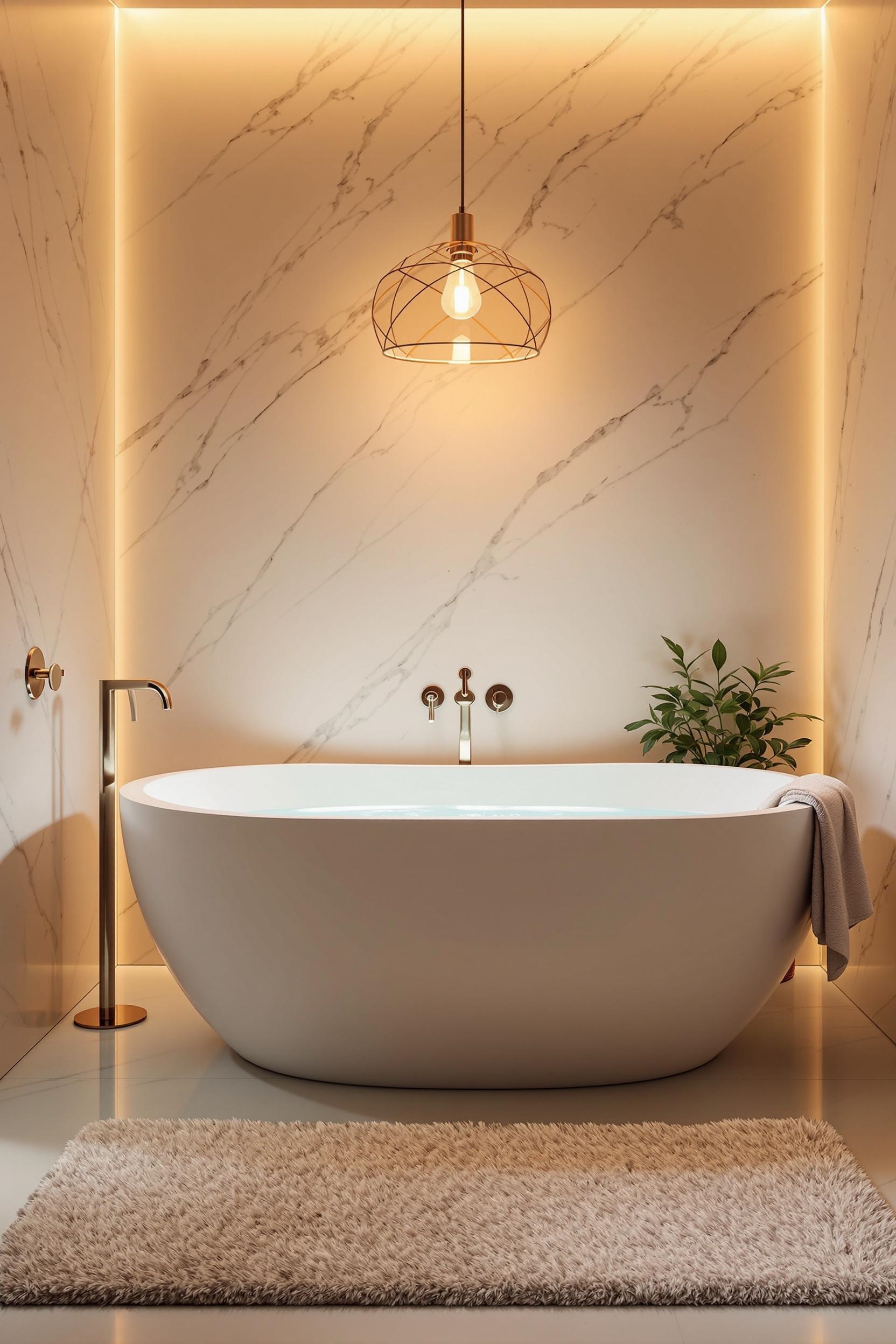stylish illumination for bathtubs