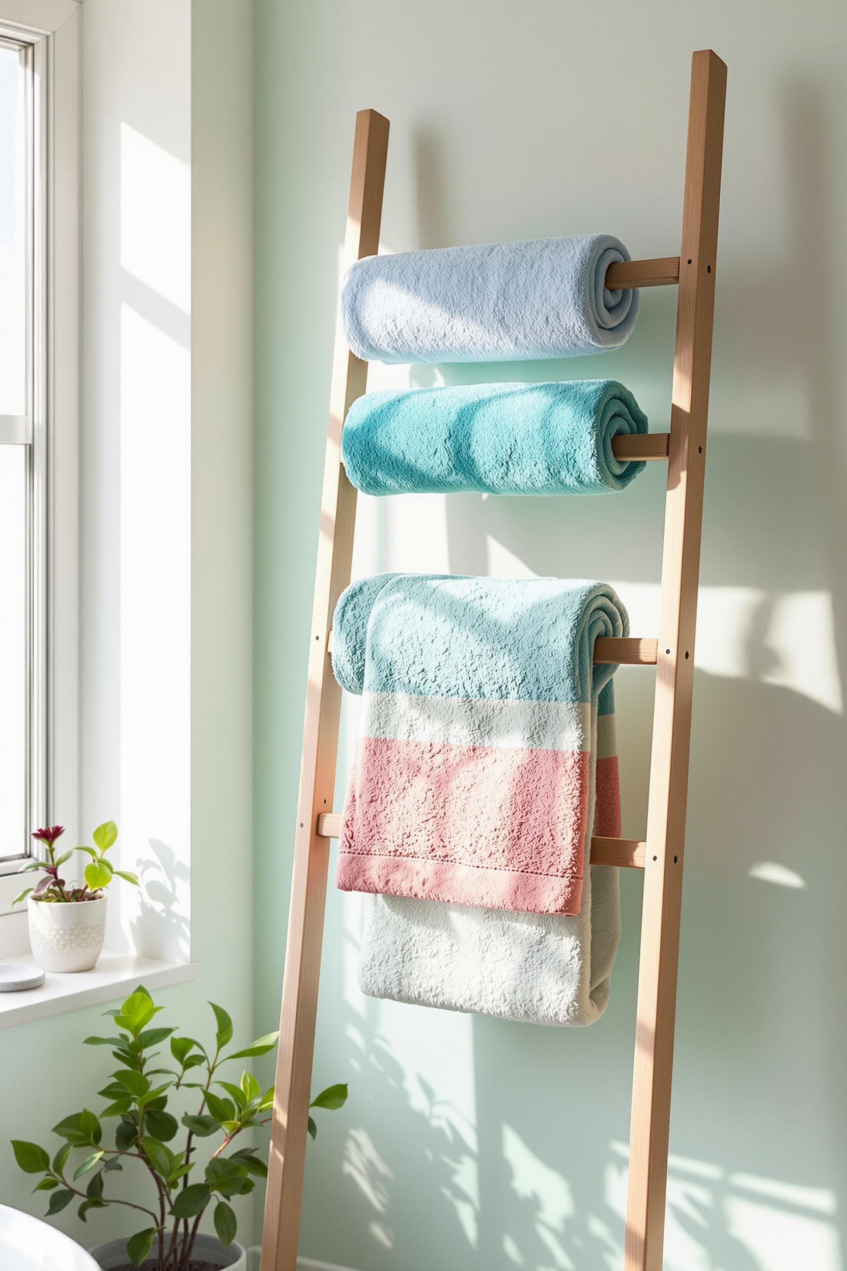 stylish vertical towel holder