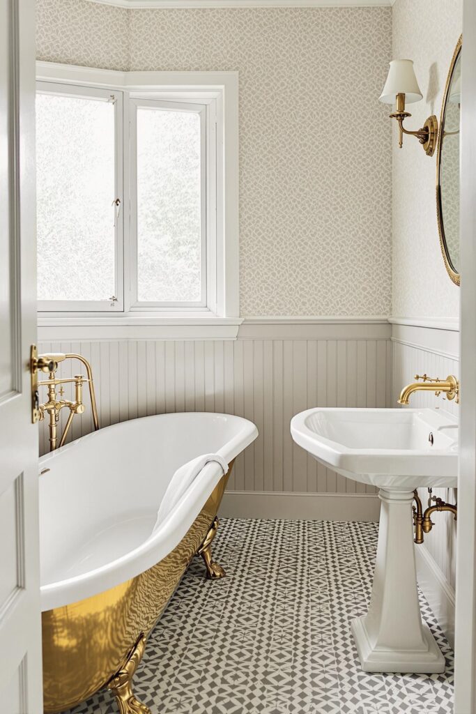 timeless vintage bathroom fixtures