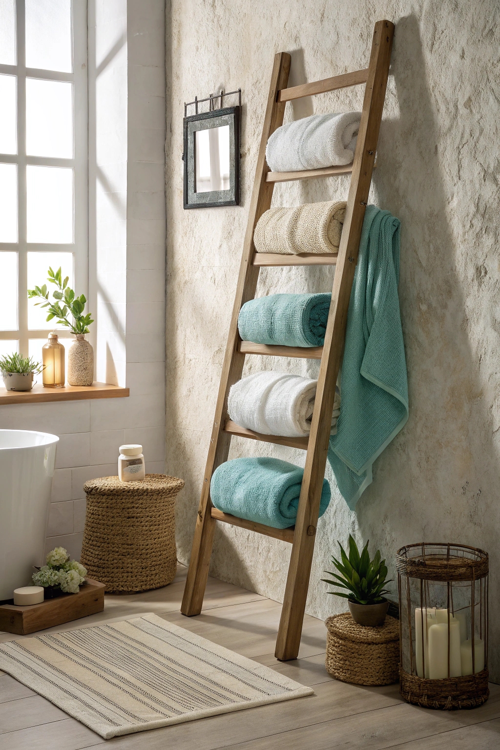 towel ladder for storage