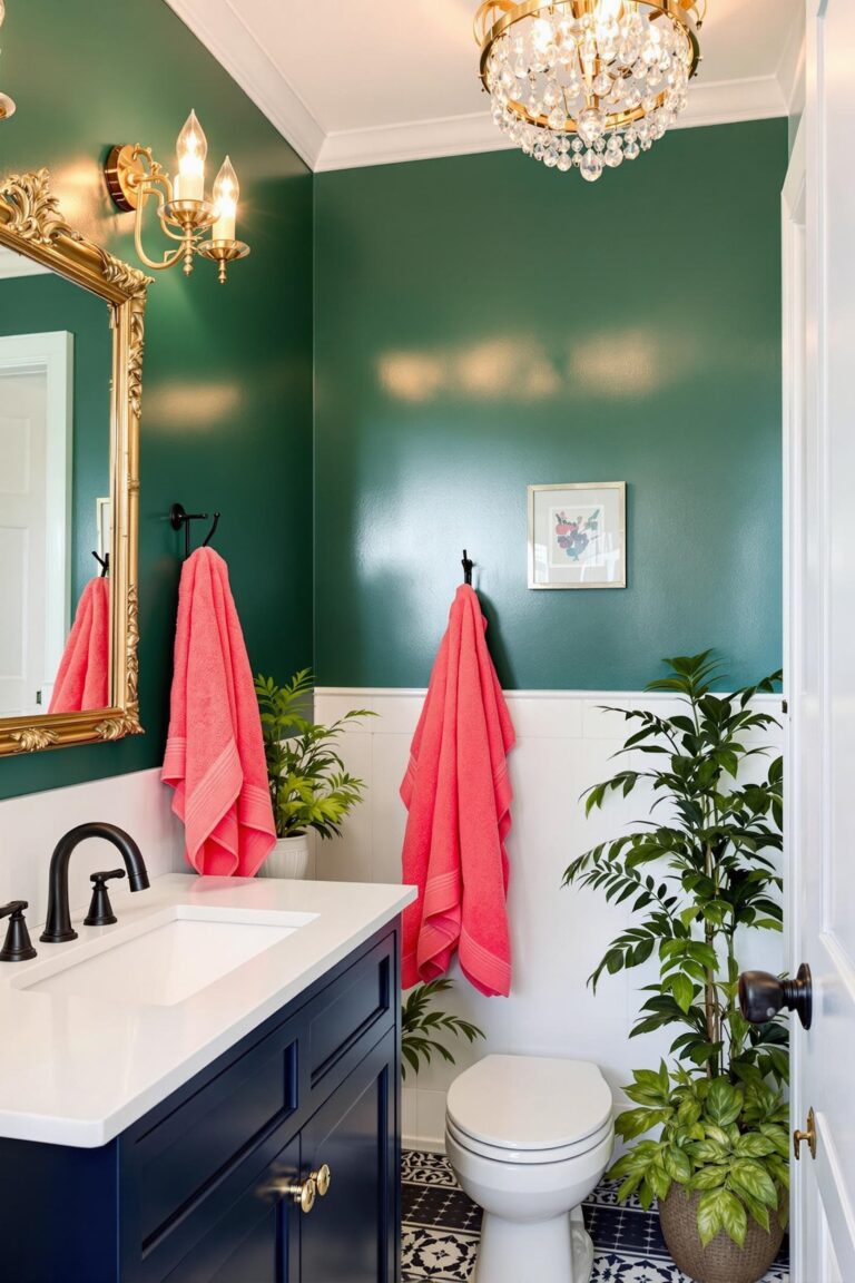 vibrant bathroom color ideas