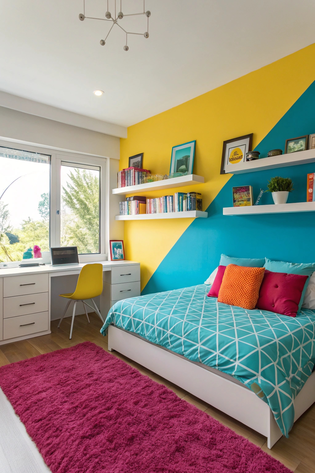 vibrant contrasting color combinations