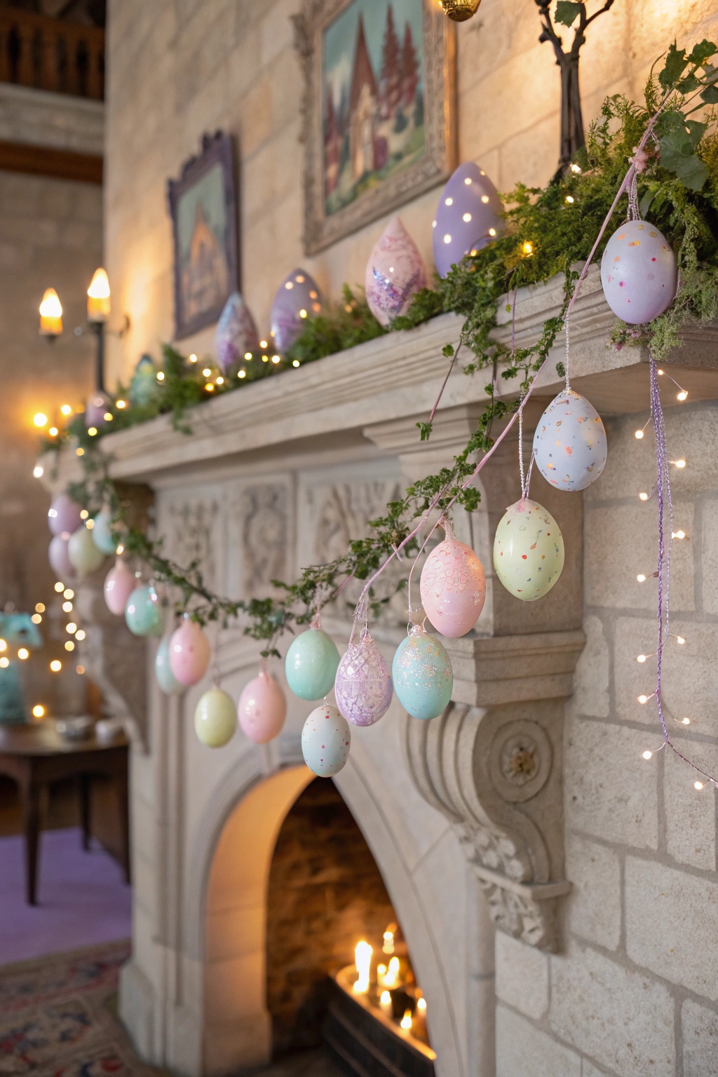 whimsical illuminated egg decorations