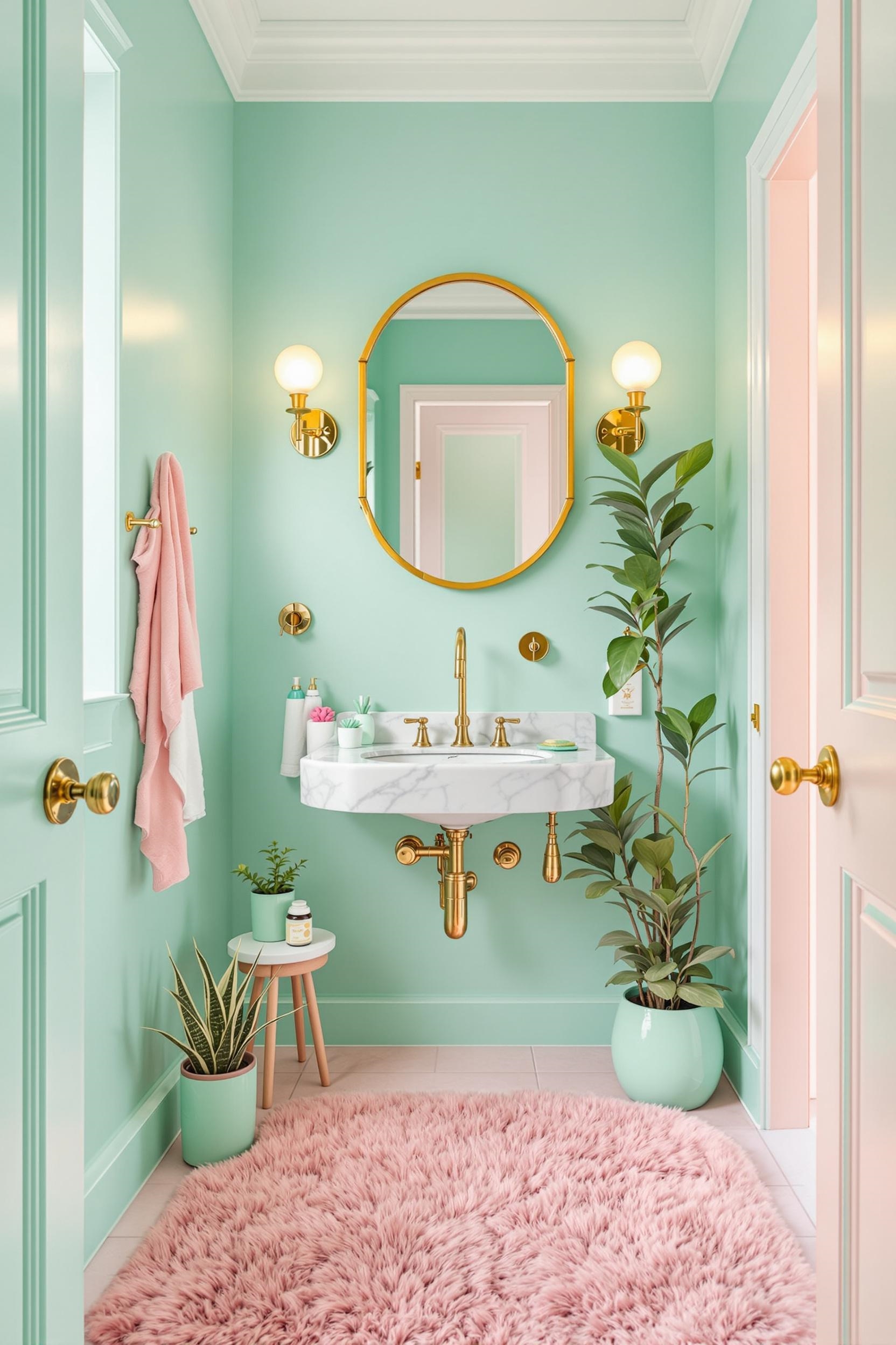 whimsical pastel color combination