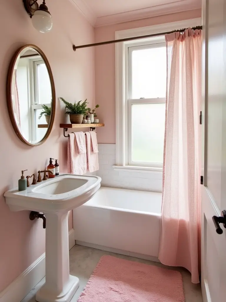 calming soft blush walls