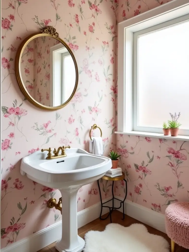 charming floral pink decor