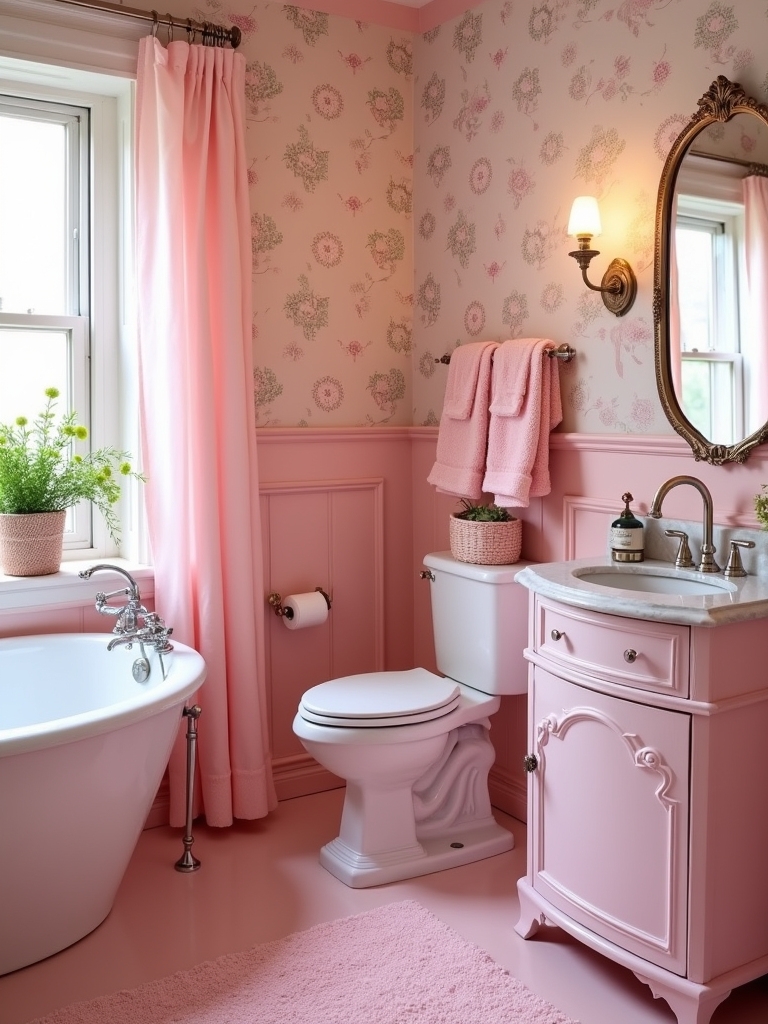 chic small space bathrooms