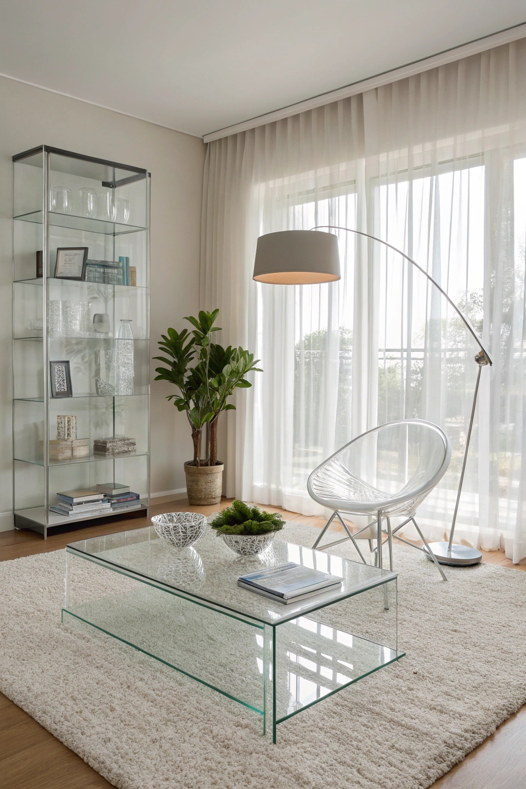 clear furniture for spaces