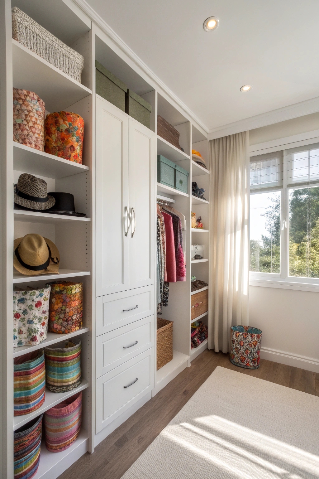 closet doors offer storage